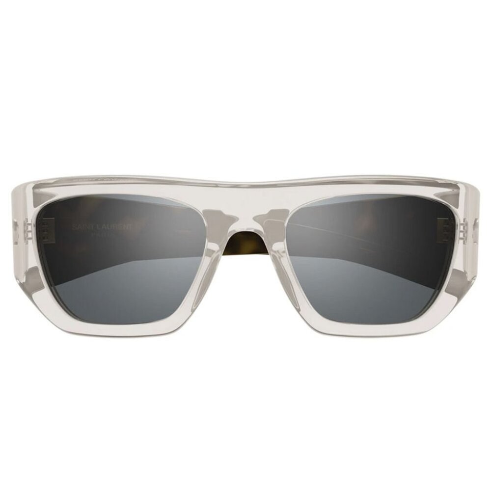 NEW SL740 003 SAINT LAURENT SUNGLASSES WOMEN SQUARE CREAM EYEWEAR SL 740 003 - Picture 3 of 5